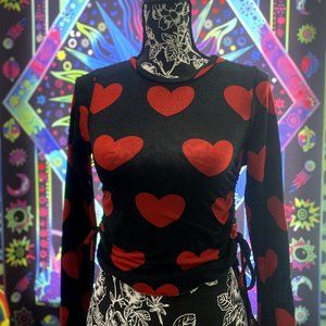 Heart Print Long Sleeve